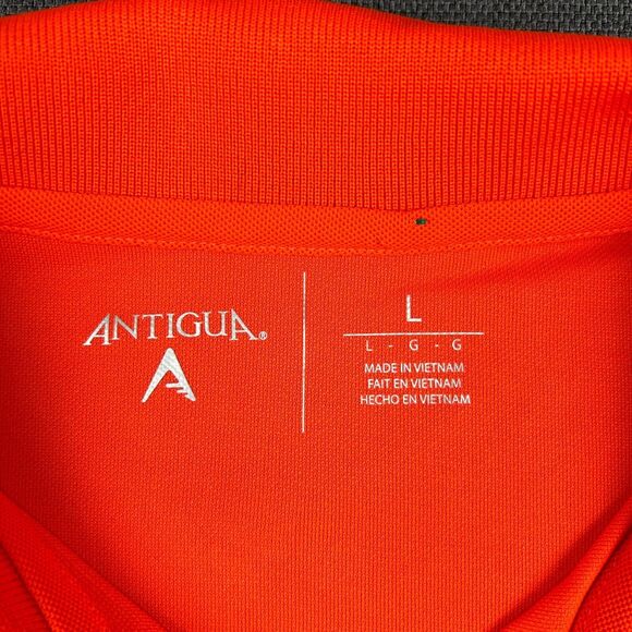 Oregon State Beavers Polo Shirt Mens Size Large‎ Antigua Orange Football NWT - Picture 3 of 8